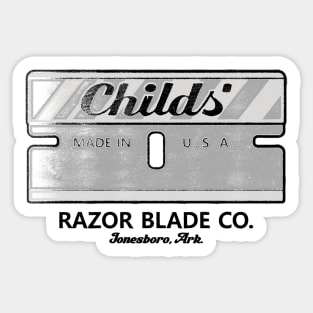 Childs' Razor Blade Co. Sticker